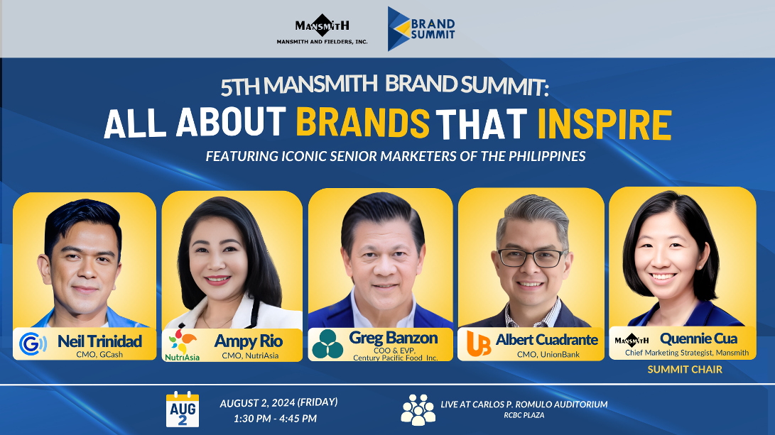 5th Mansmith Brand Summit: All About Brands that Inspire Replay